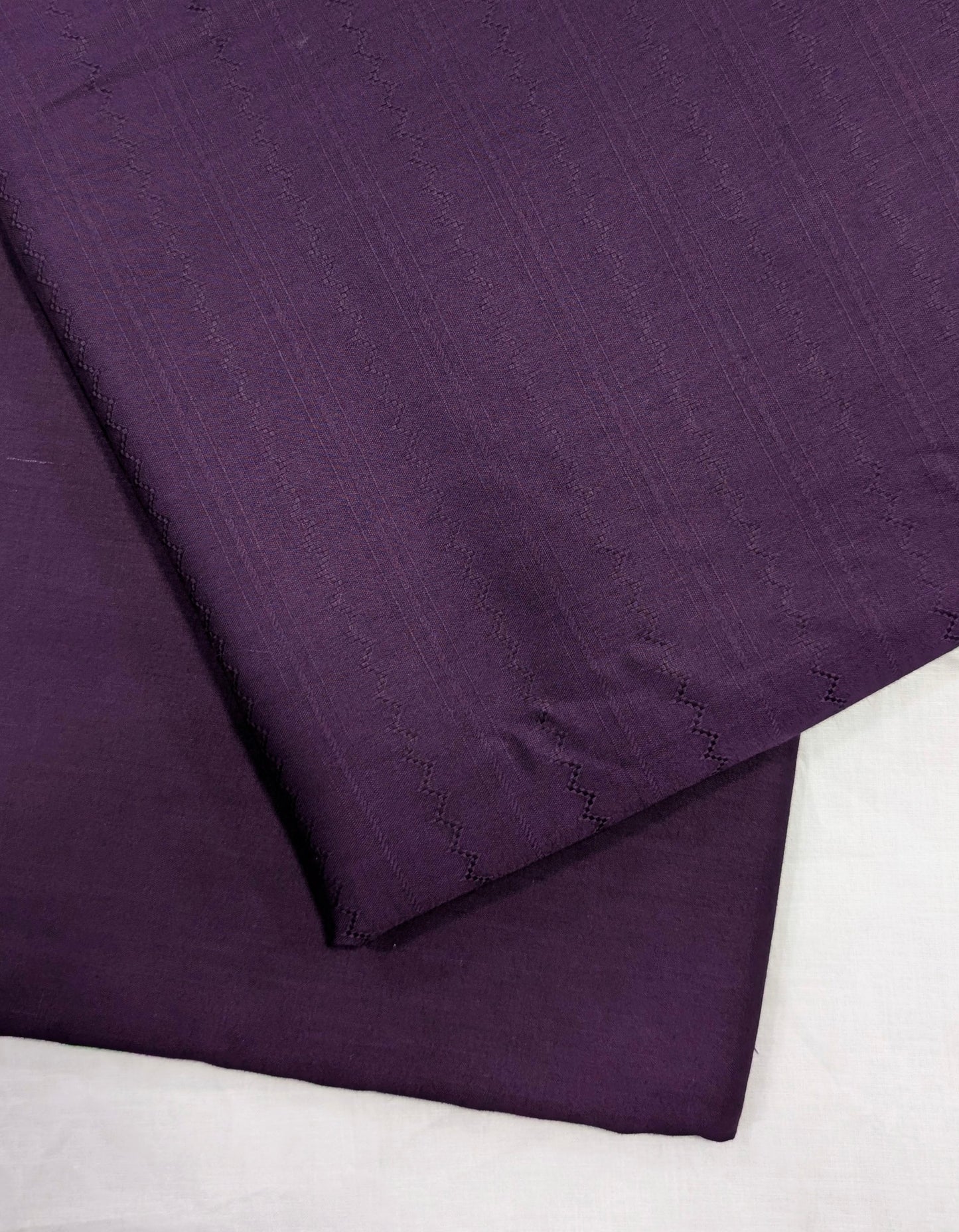 2PC SELF JAQUARD LAWN PREMIUM QUALITY SUMMER COLLECTION (PURPLE)