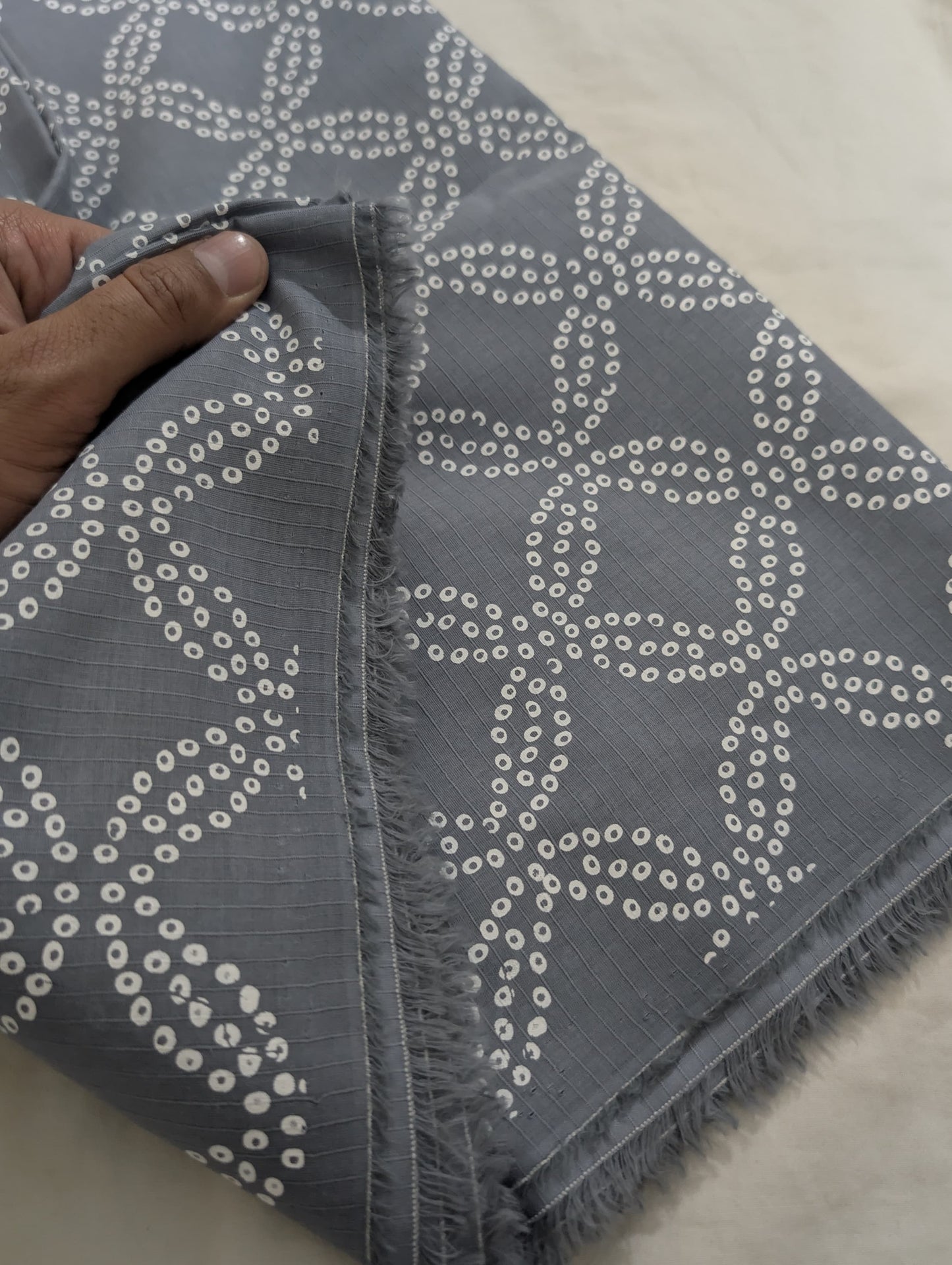2PC MONO CHROME LAWN PRINT UNIQUE ARTICLE IN SUMMER COLLECTION 2016 ( GRAY)