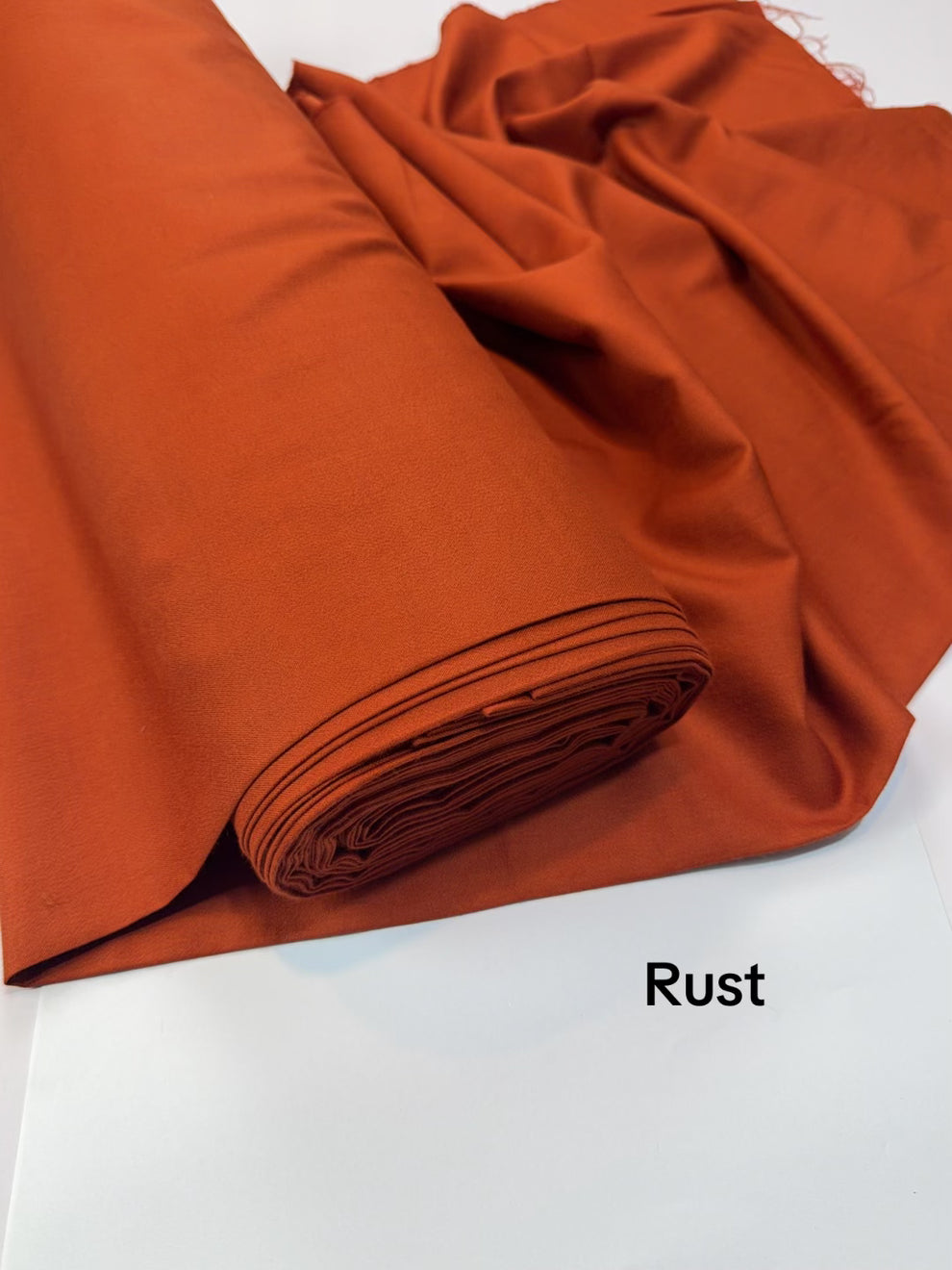 PLAIN MARINA FABRIC PREMIUM QUALITY (RUST COLOR)