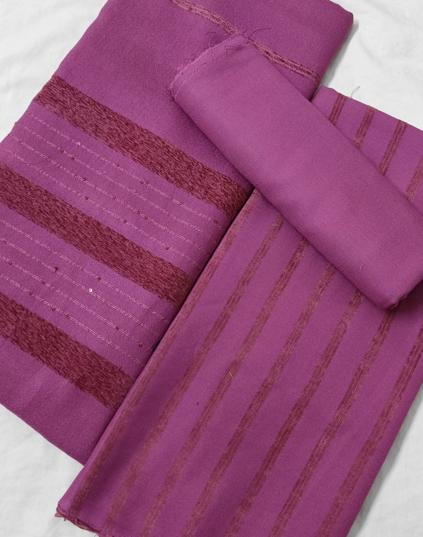 ALPINE VELVET DHANAK MARINA WITH SEQUENCE VELVET SHAWL 3PC LUXURY WINTER COLLECTIONTEA PINK COLOR (AVD00TP)