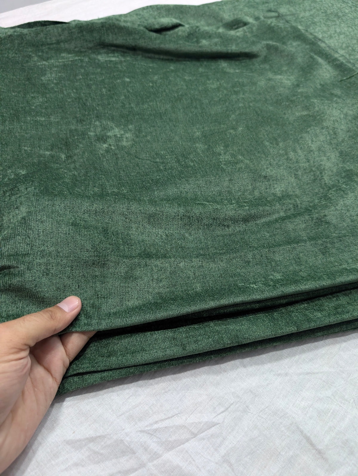 3PC SWEET LEATHER VELVET EXPORT QUALITY WINTER COLLECTION (PISTA GREEN)