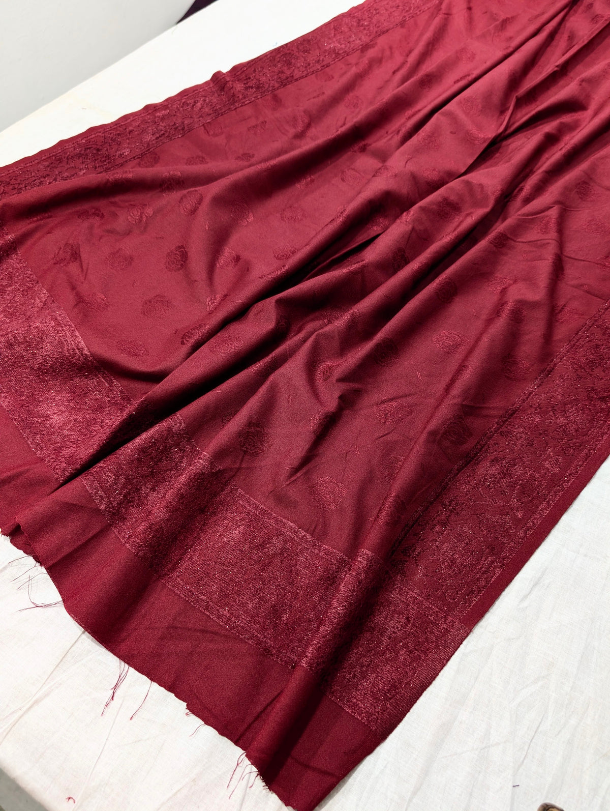 3PC KANI VELVET MARINA LUXURIOUS WINTER COLLECTION (MAHROON)