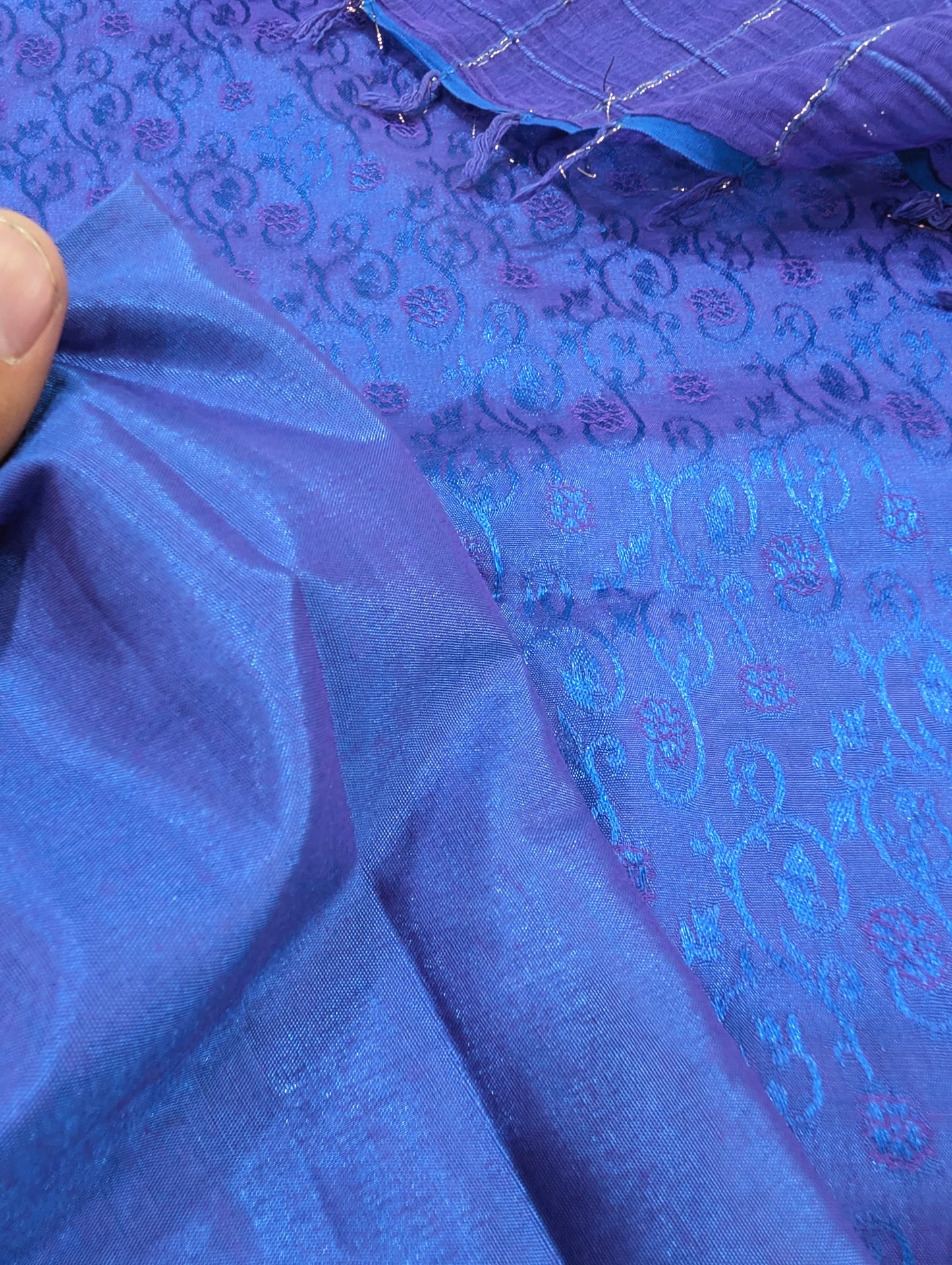 3PC SILK JAQUARD BANARSI LUXURY SUMMER COLLECTION 2026 ( ROYAL BLUE)
