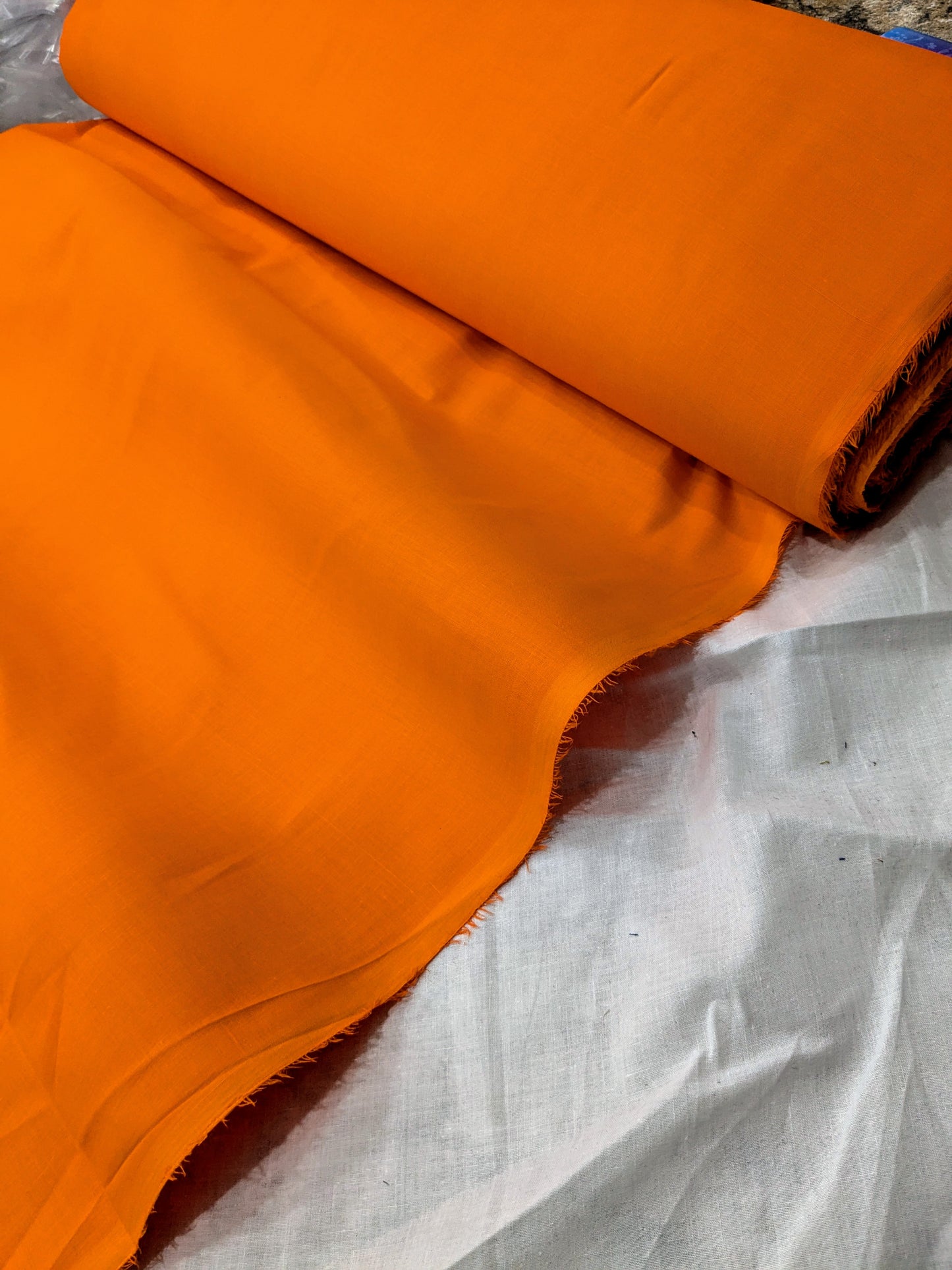 Plain Bareeza Lawn summer collection 5 metr ( COSMIC ORANGE) High quality