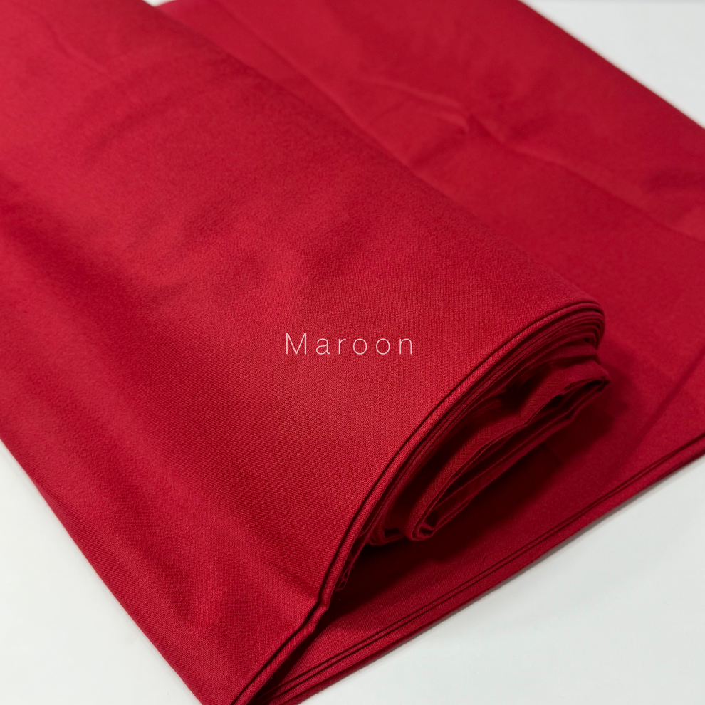 PLAIN MARINA FABRIC PREMIUM QUALITY (MAHROON COLOR)