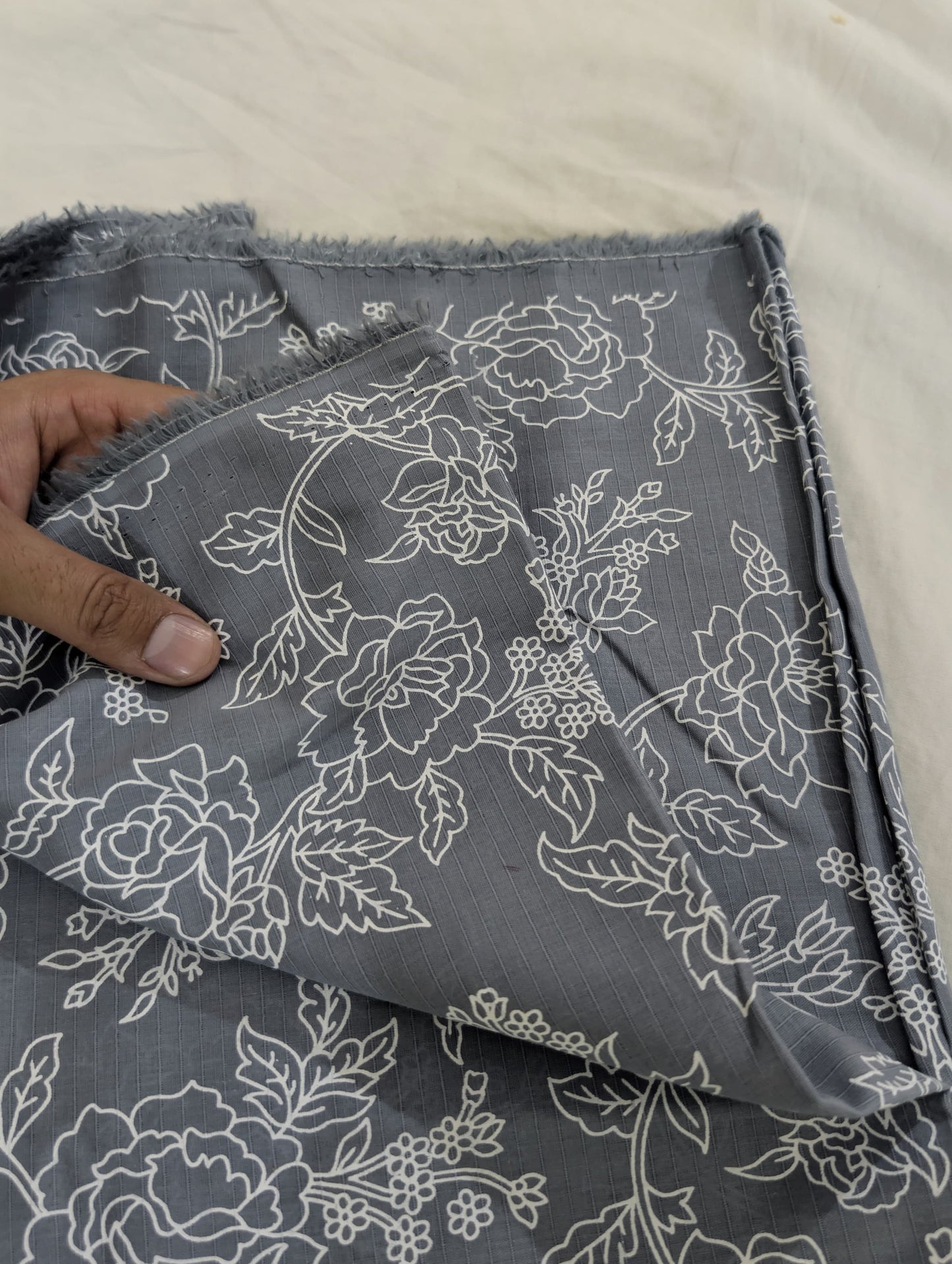 2PC MONO CHROME LAWN PRINT UNIQUE ARTICLE IN SUMMER COLLECTION 2026 ( GRAY COLOR)