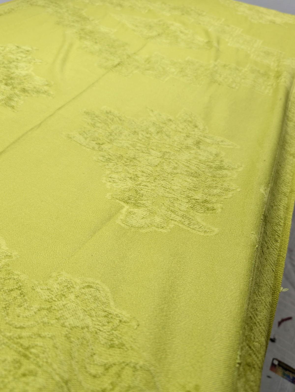 3PC MARINA SELF EMBOSSED WITH HIGH QUALITY RICH VELVET WOOL SHAWL LUXURIOUS WINTER COLLECTION (OLIVE GREEN)