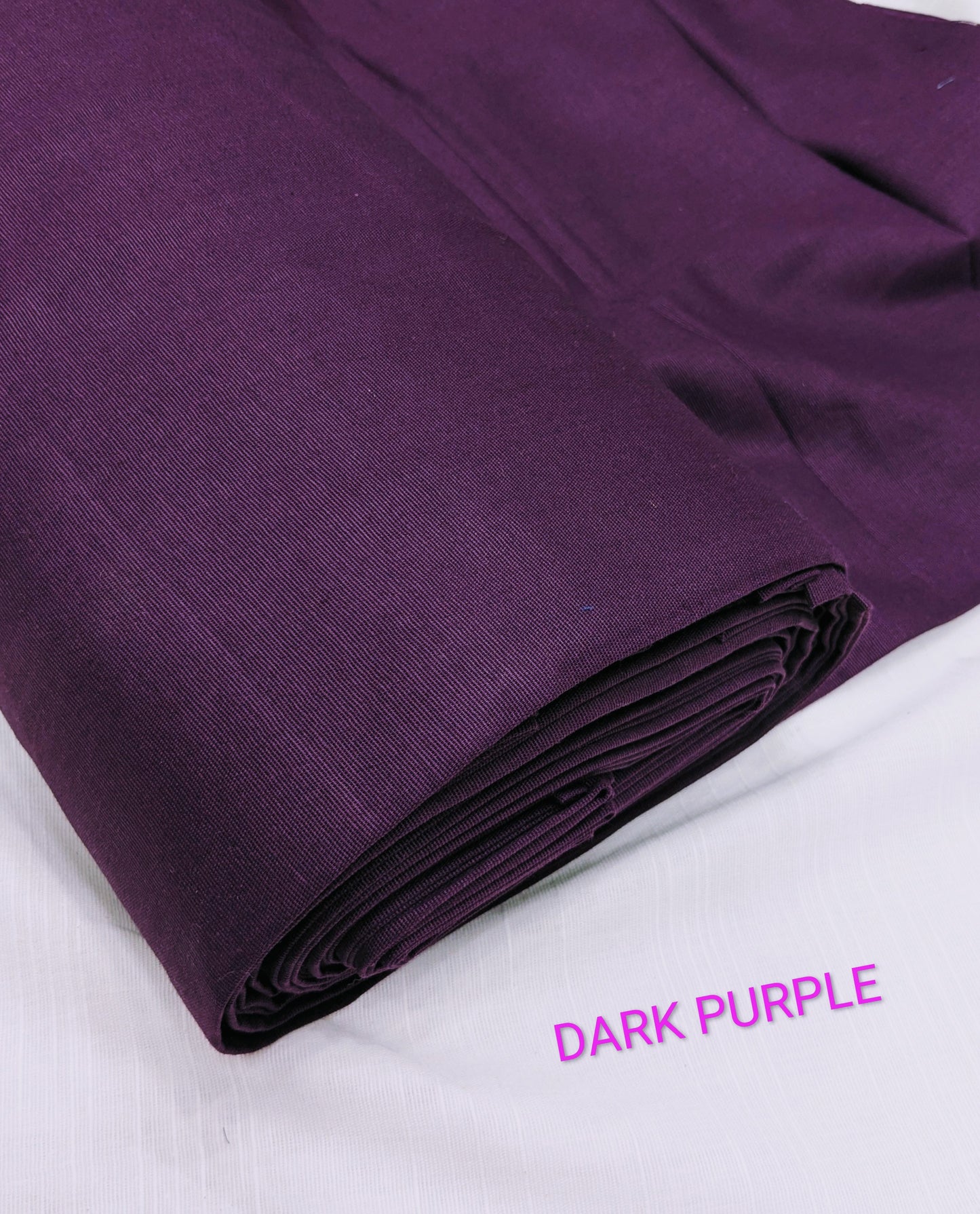 2PC PREMIUM QUALITY SLUB KHADAR WINTER COLLECTION ( DARK PURPLE) 5 METR