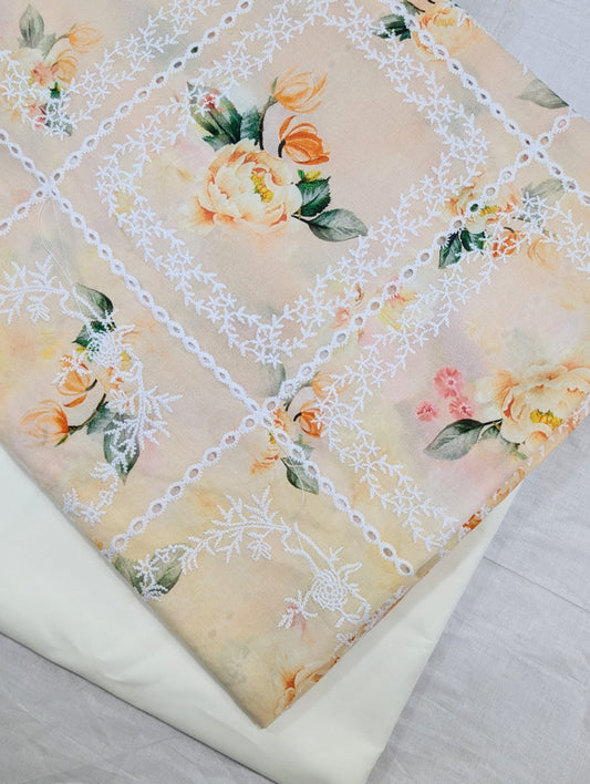 2PC PRINTED EMBROIDERY LAWN HIGH QUALITY SUMMER COLLECTION (RB00011)