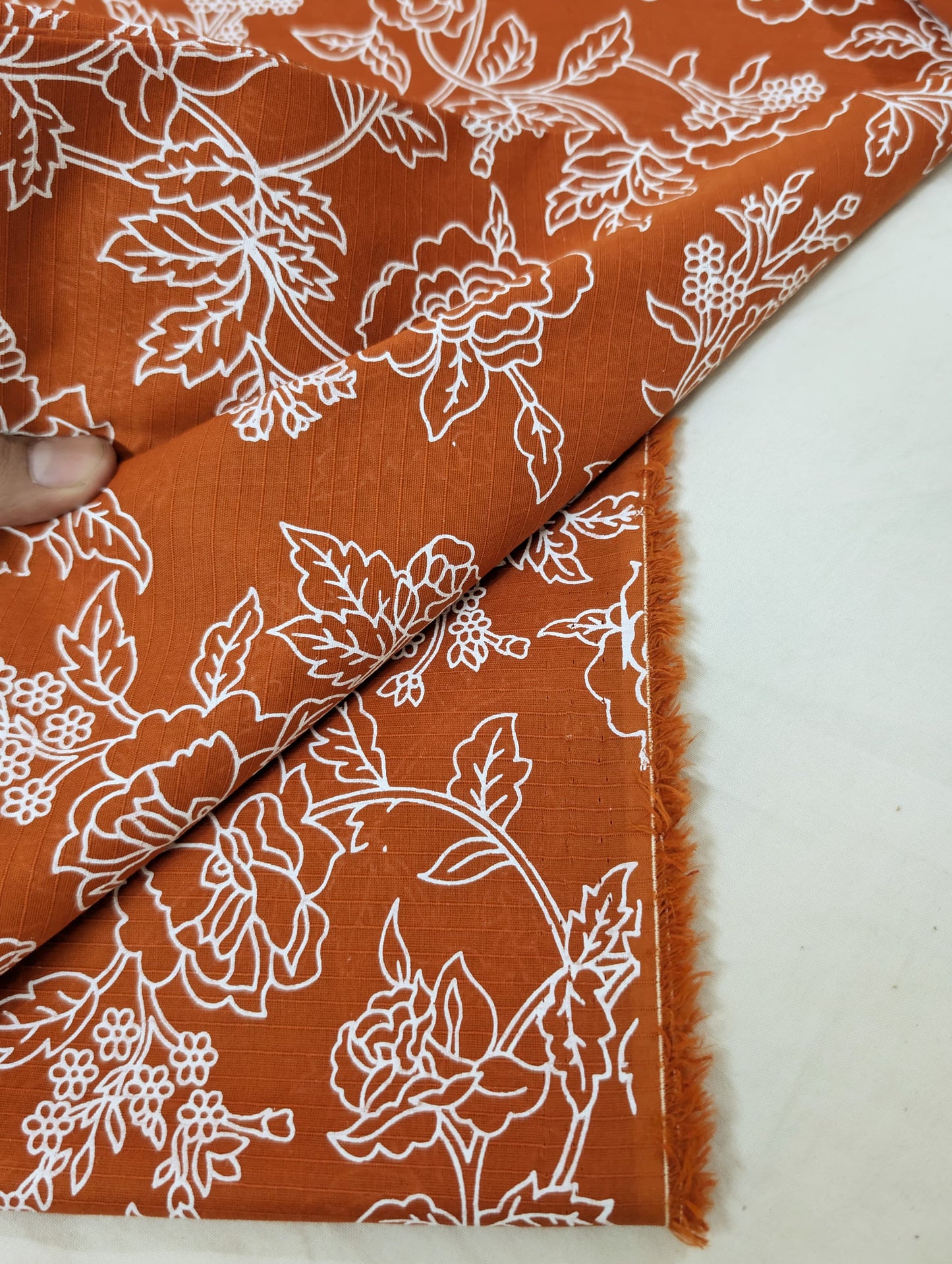2PC MONO CHROME LAWN PRINT UNIQUE ARTICLE IN SUMMER COLLECTION 2026 ( COSMIC ORANGE)