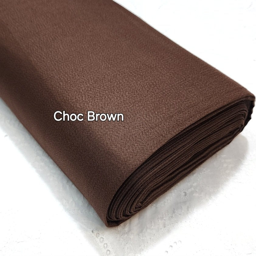 PLAIN MARINA FABRIC PREMIUM QUALITY (CHOCOLATE BROWN)