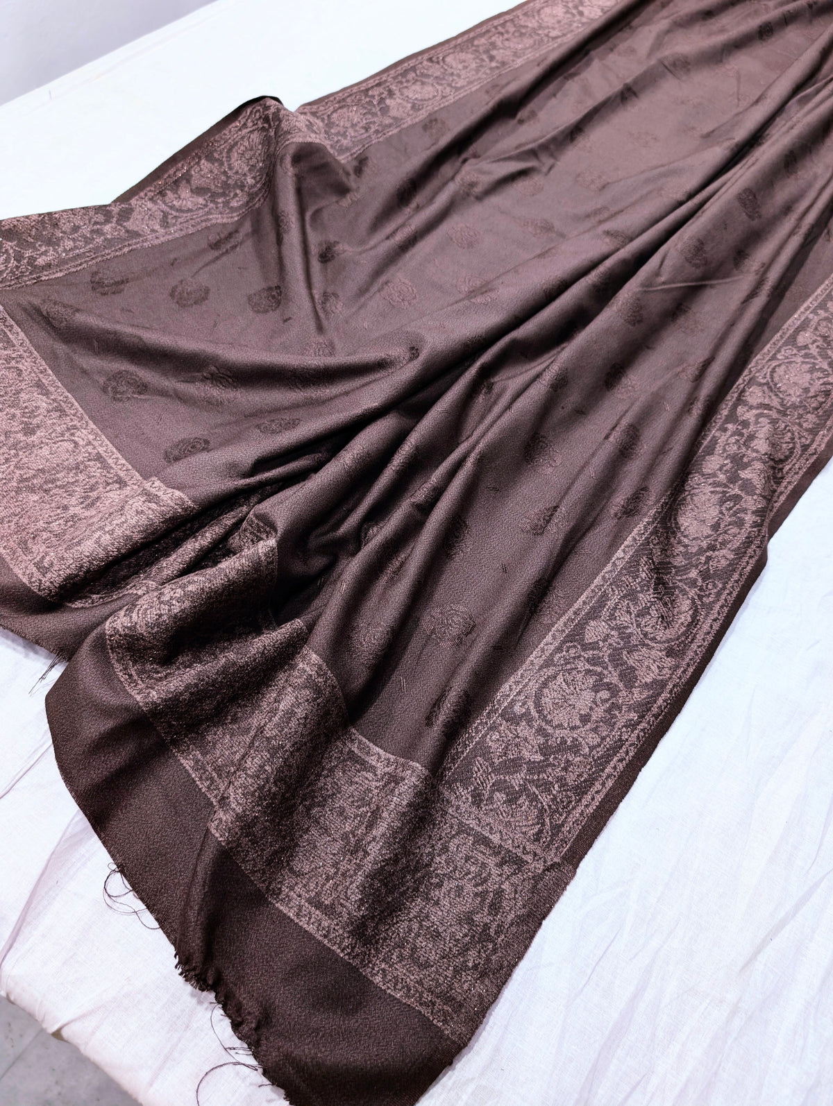 3PC KANI VELVET MARINA LUXURIOUS WINTER COLLECTION ( CHOCOLATE BROWN)