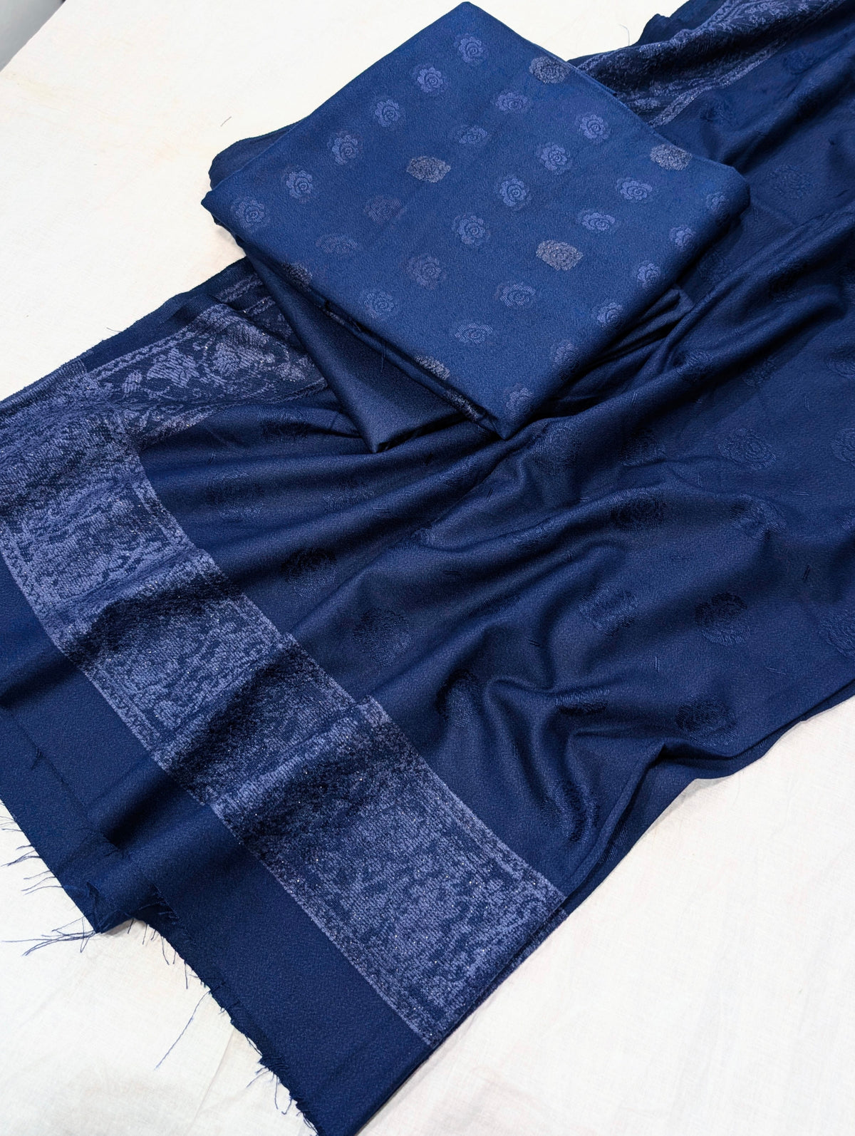 3PC KANI VELVET MARINA LUXURIOUS WINTER COLLECTION (NEVYBLUE)