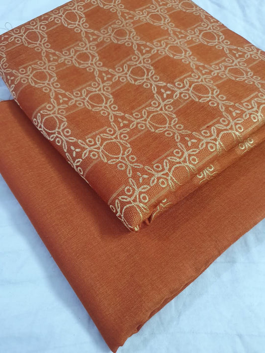 Gold Brosha jaquard 2pc ( rust)