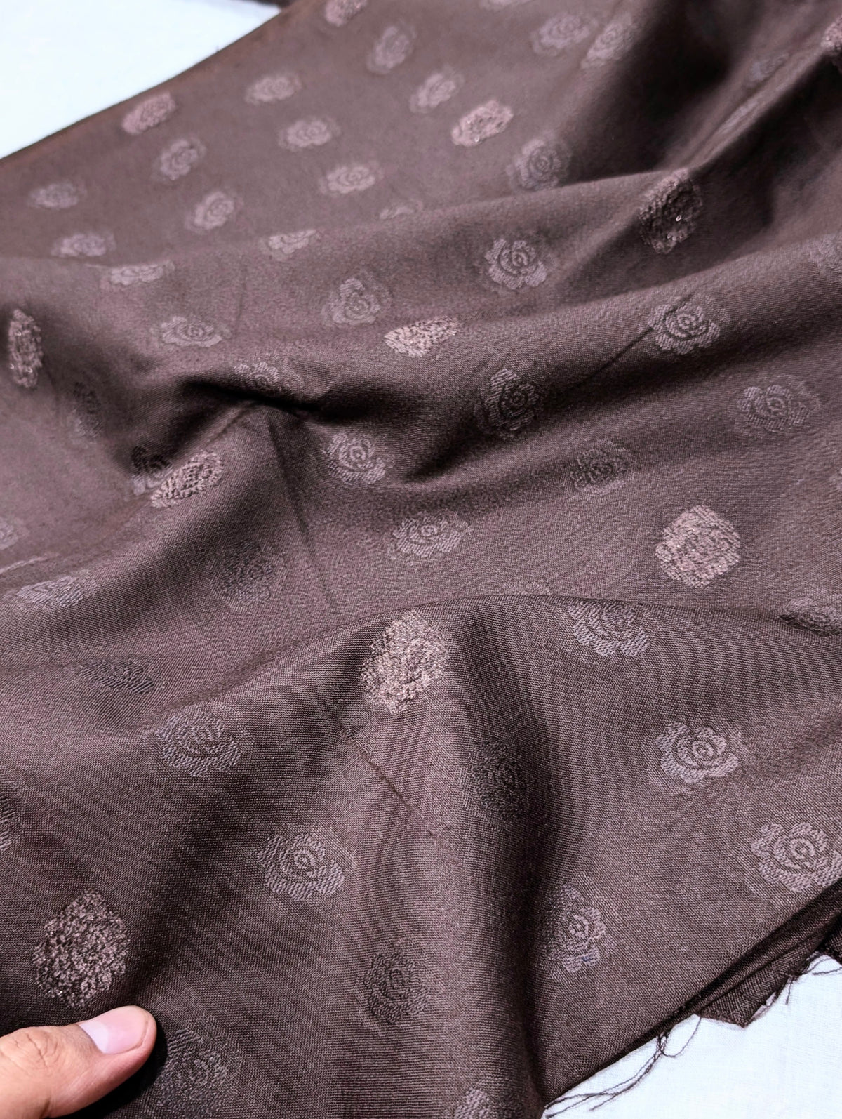 3PC KANI VELVET MARINA LUXURIOUS WINTER COLLECTION ( CHOCOLATE BROWN)