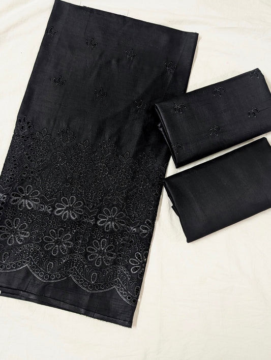 2PC LAWN CHICKEN BORING LUXURY SUMMER COLLECTION (JET BLACK) TRENDING COLOR