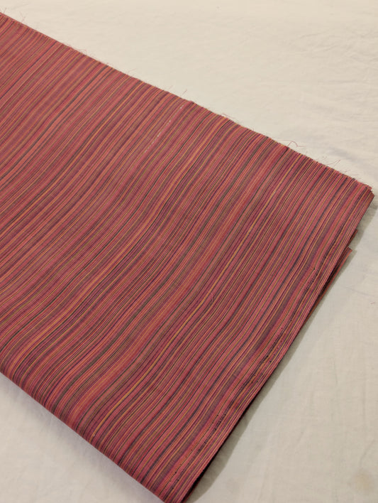 2PC HANDMADE WOVEN RANGOLI SOFT & BREATHABLE PURE COTTON BASE FABRIC (CARROT PINK)