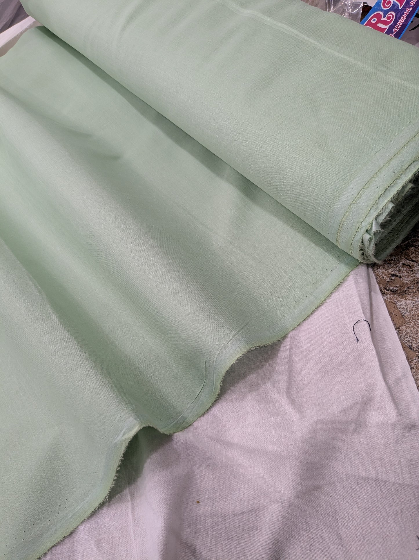 Plain Bareeza Lawn  summer collection 5 metr ( PISTA ) High quality