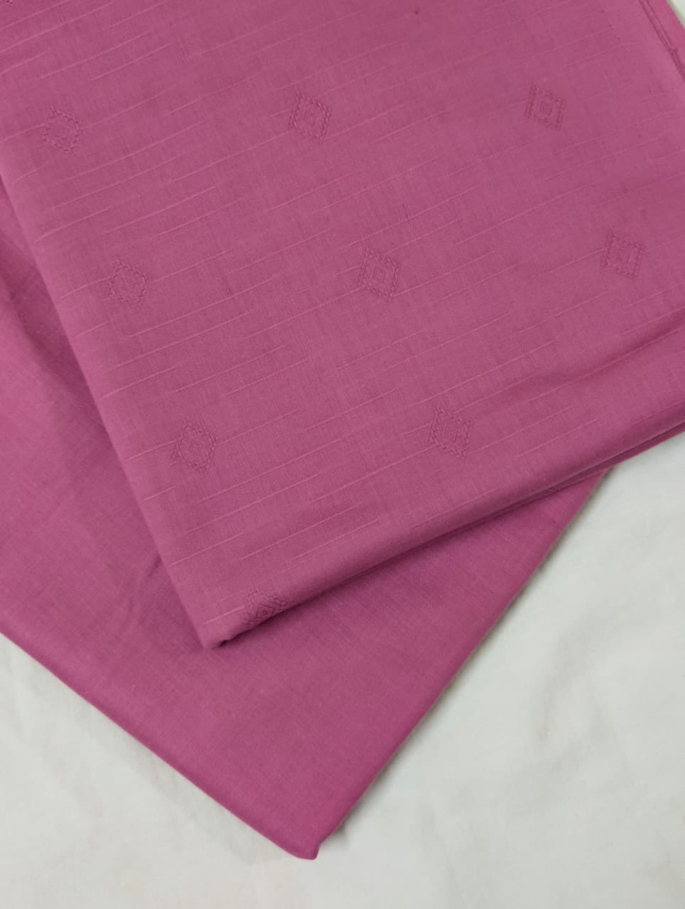 2PC BANA DORA SELF JAQUARD PREMIUM QUALITY SUMMER COLLECTION (TEA PINK)