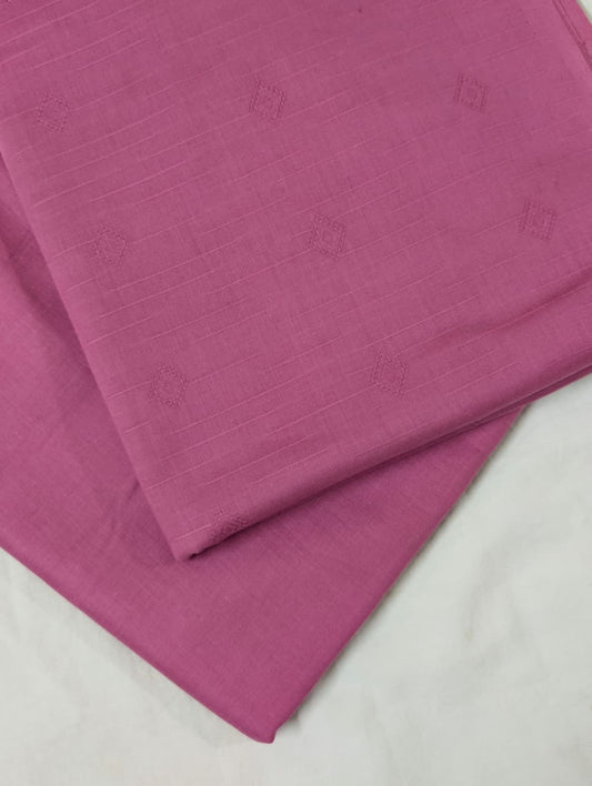 2PC BANA DORA SELF JAQUARD PREMIUM QUALITY SUMMER COLLECTION (TEA PINK)