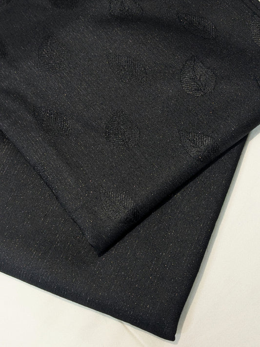 2PC ZARI LINE MOON LITE MARINA PREMIUM QUALITY WINTER COLLECTION ( JET BLACK)