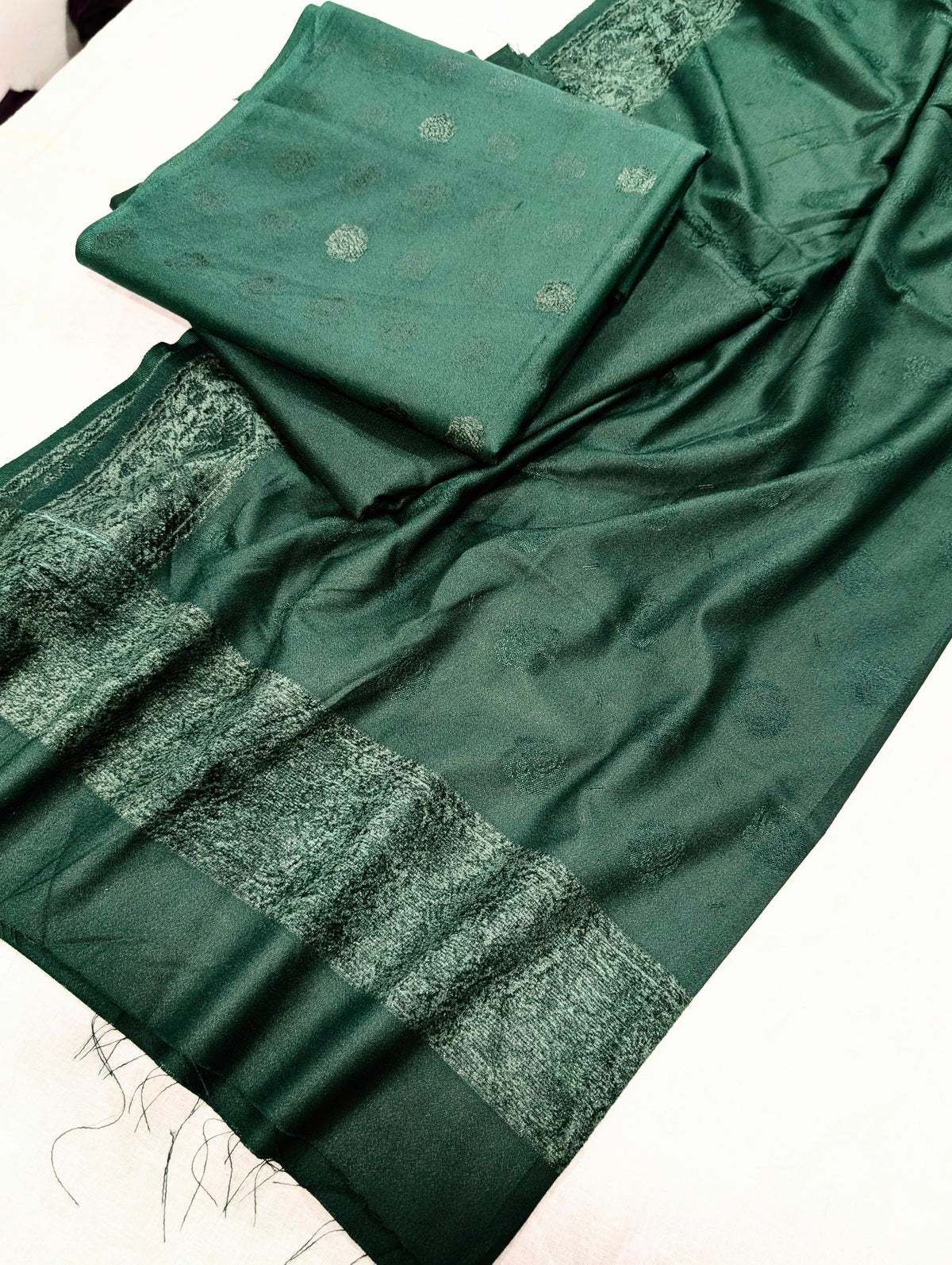 3PC KANI VELVET MARINA LUXURIOUS WINTER COLLECTION (BOTTLE GREEN)