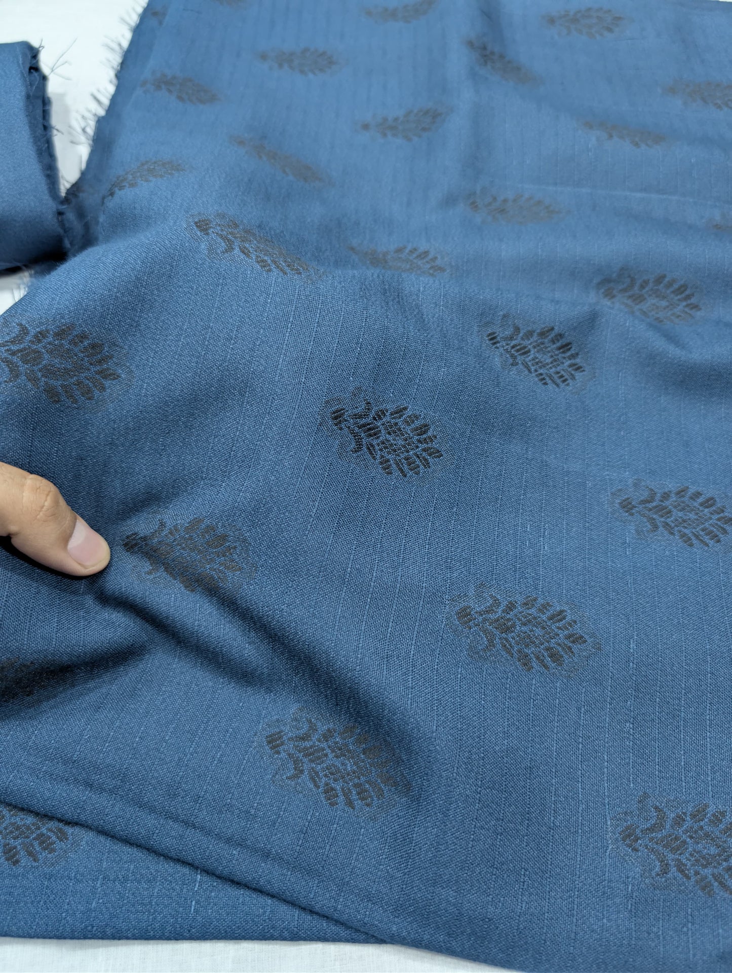 3PC MARINA MOTIF BROSHA VERY SOFT PREMIUM QUALITY WINTER COLLECTION (ZINC COLOR)