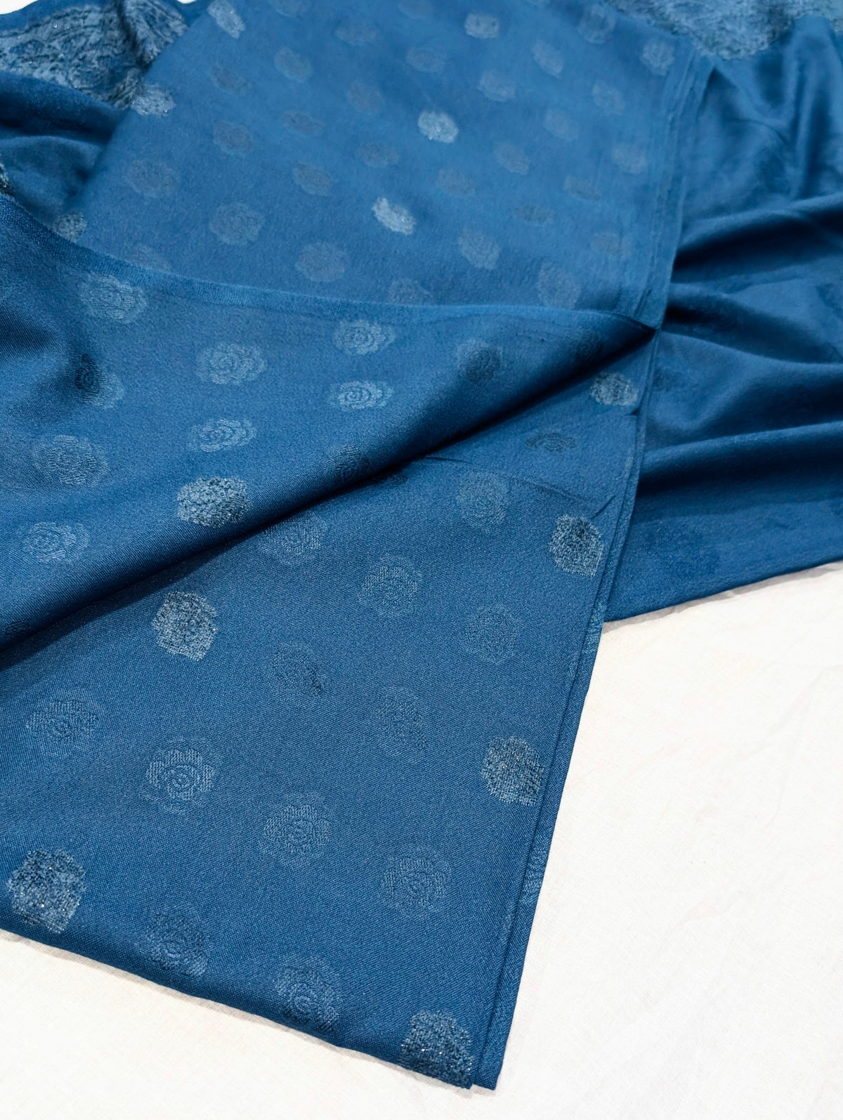 3PC KANI VELVET MARINA LUXURIOUS WINTER COLLECTION (TEAL BLUE)