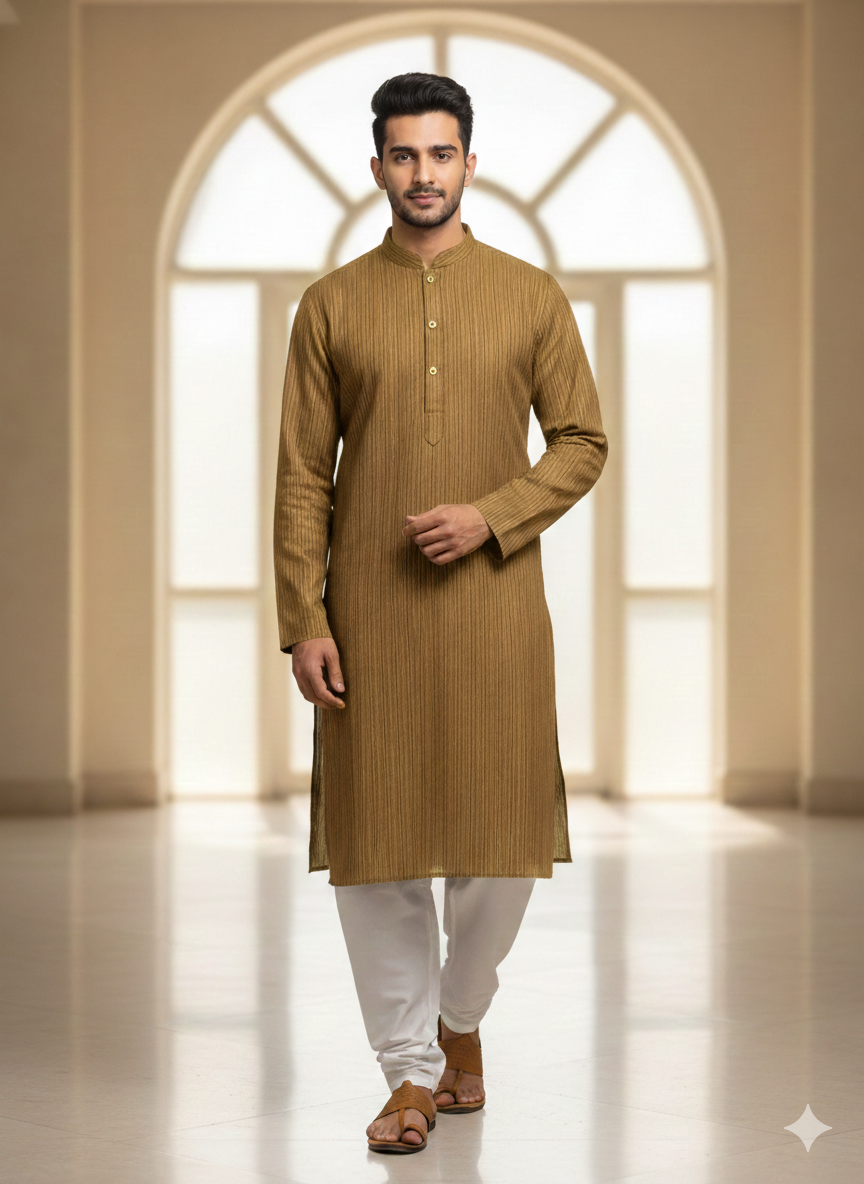 MENS KURTA SHALWAR UNSTITCHED PREMIUM QUALITY SUMMER COOL COTTON (MASTRD COLOR)