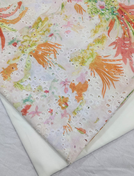 2PC PRINTED EMBROIDERY LAWN HIGH QUALITY SUMMER COLLECTION (RB0005)