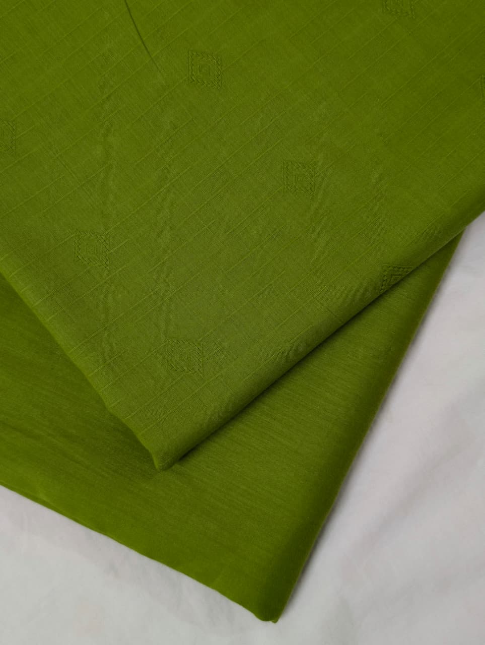 2PC BANA DORA SELF JAQUARD PREMIUM QUALITY SUMMER COLLECTION (PARROT GREEN)