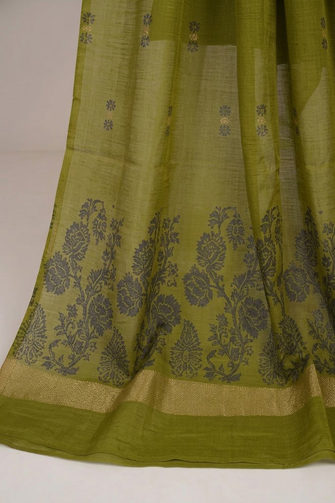 3PC BANA DORYA LAWN WITH NEW BANARSI JACQUARD PREMIUM QUALITY LAWN DUPATA (BND000PRT)
