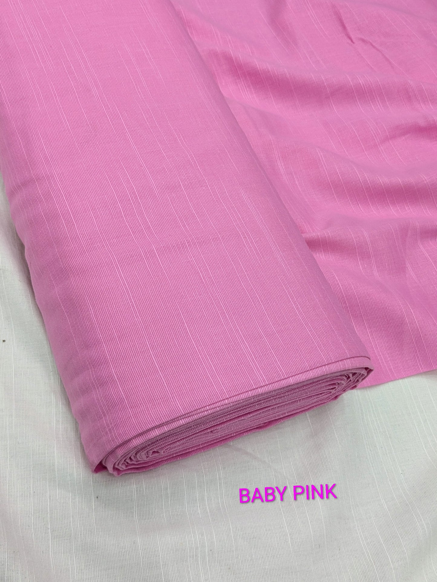 2PC PREMIUM QUALITY SLUB KHADAR WINTER COLLECTION (BABY PINK) 5 METR