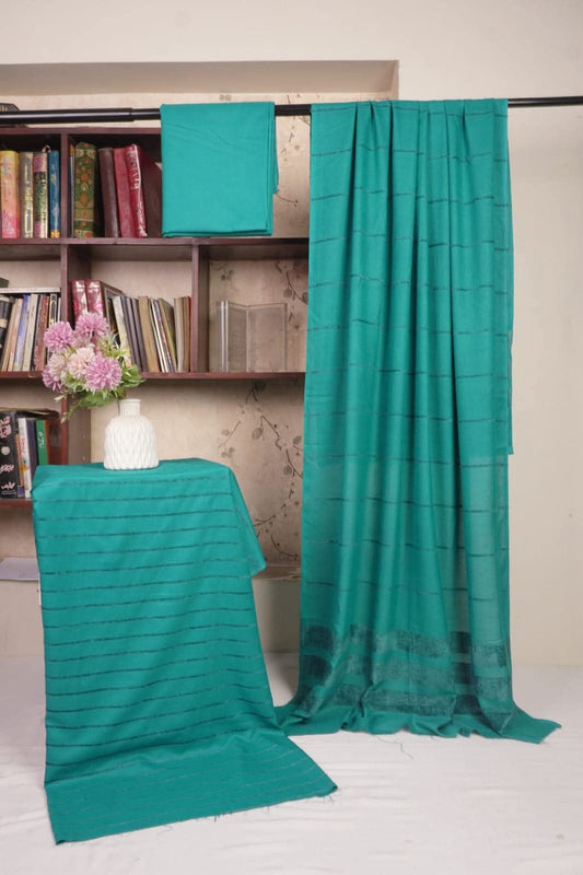 3PC ALPINE VELVET MARINA MOST DEMANDING WINTER COLLECTION ( SEA GREEN)