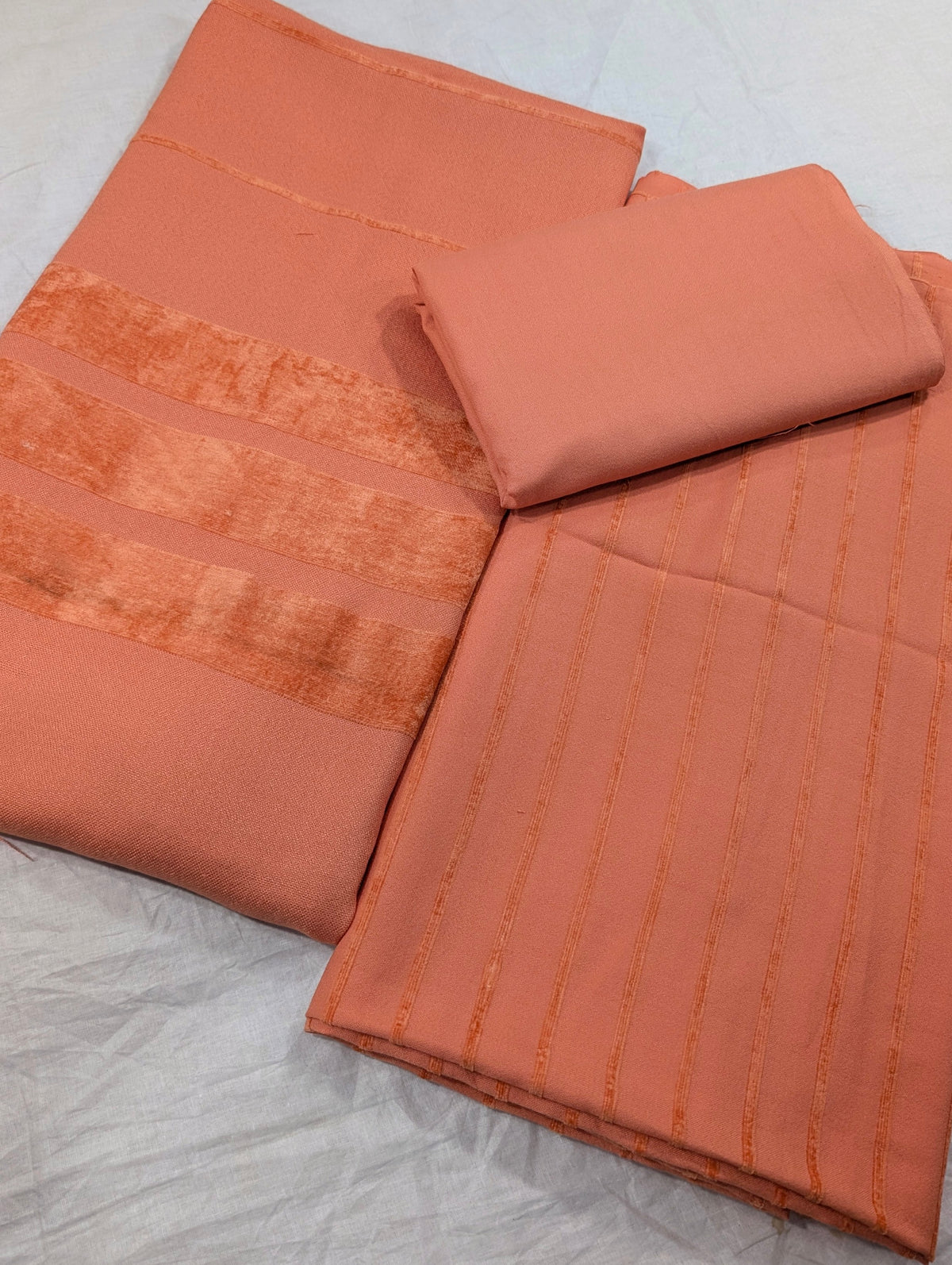 3PC ALPINE VELVET MARINA LUXURIOUS WINTER COLLECTION ( PEACH COLOR)