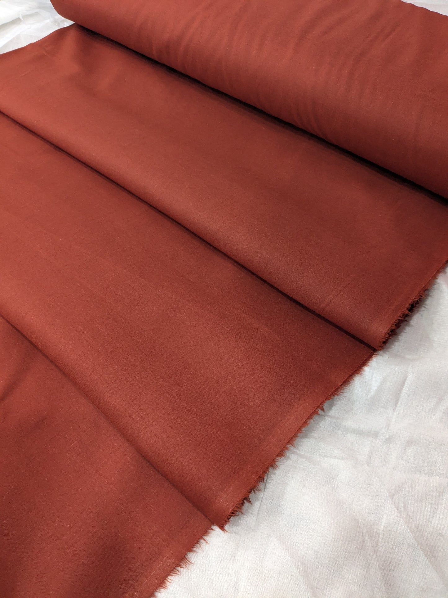 Plain Bareeza Lawn  summer collection 5 metr ( RUST COLOR) High quality