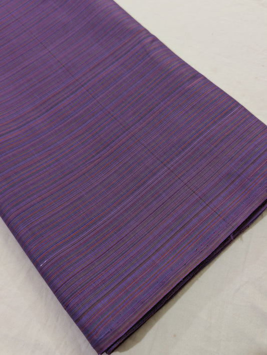 2PC HANDMADE WOVEN RANGOLI SOFT & BREATHABLE PURE COTTON BASE FABRIC (PURPLE LILAC) DEMANDING COLOR