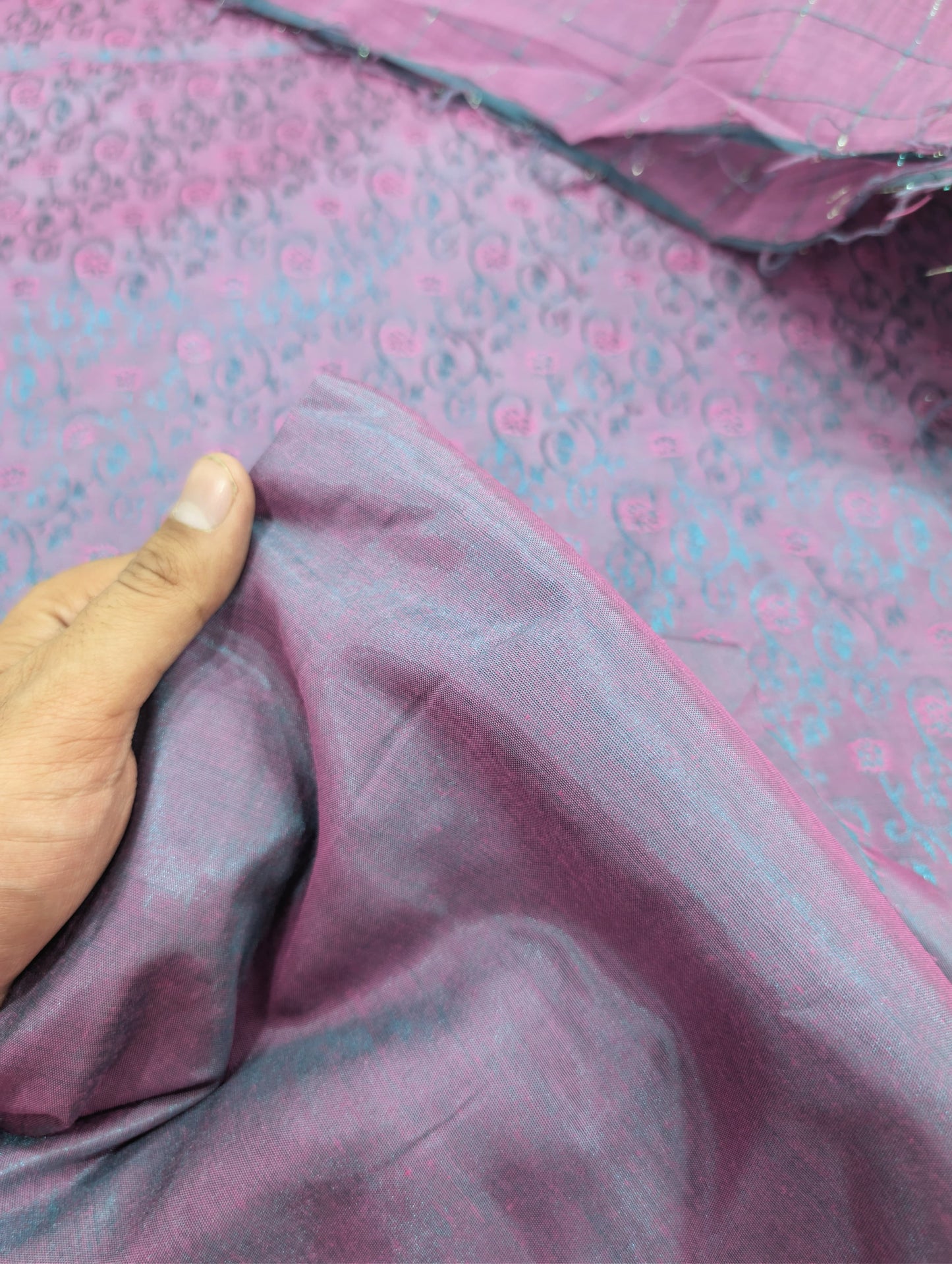 3PC SILK JAQUARD BANARSI LUXURY COLLECTION 2026(TEA PINK)