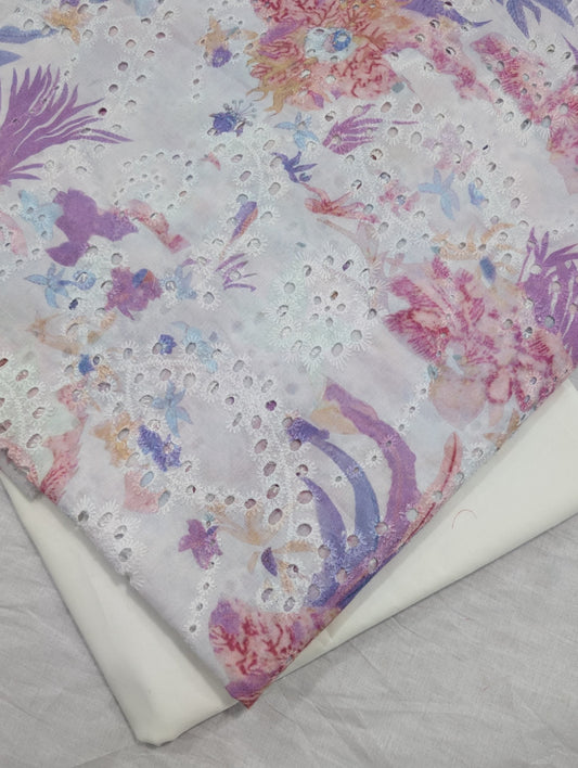 2PC PRINTED EMBROIDERY LAWN HIGH QUALITY SUMMER COLLECTION (RB0002)