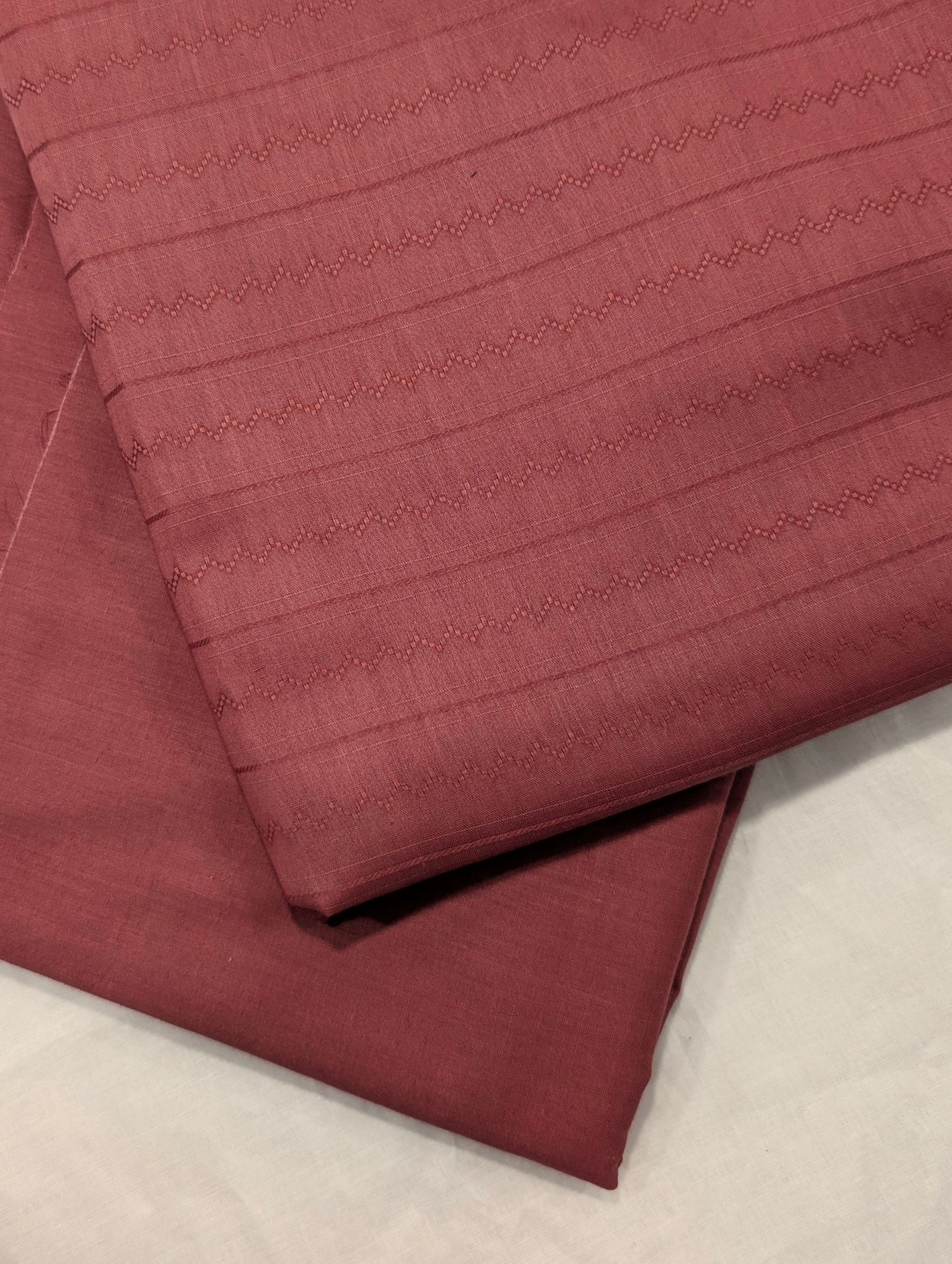 2PC SELF JAQUARD LAWN PREMIUM QUALITY SUMMER COLLECTION (TEA PINK)