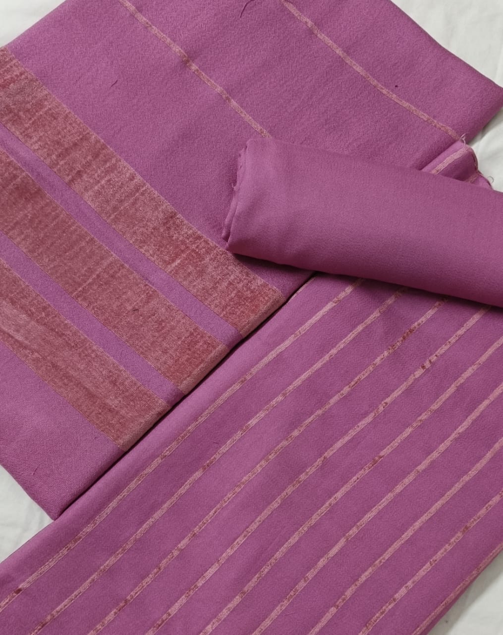 ALPINE VELVET DHANK MARINA 3PC LUXURIOUS WINTER COLLECTION TEA PINK COLOR (AVD00NTP)