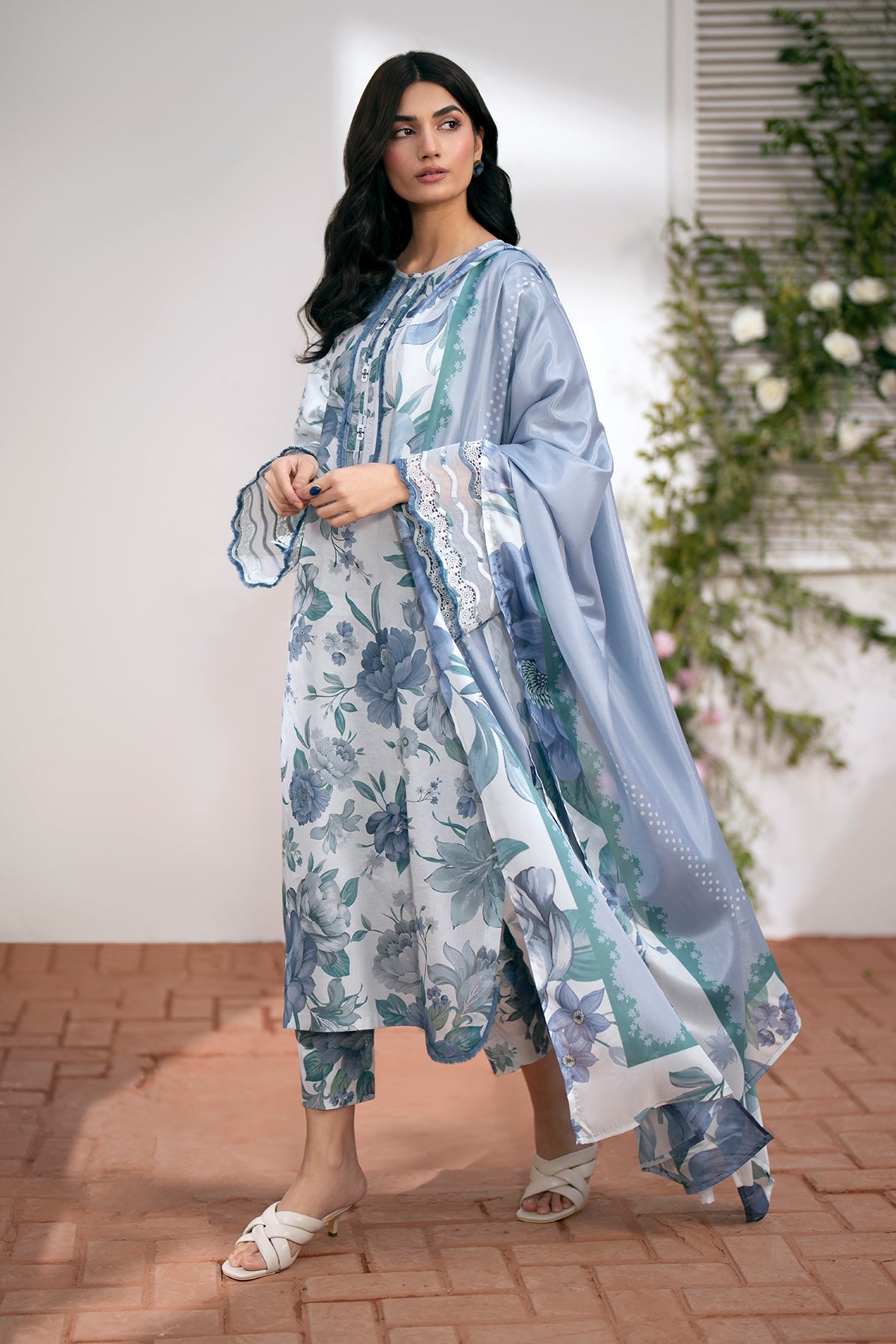3PC BAROQUE DIGITAL PRINT BANA DORA LAWN LUXURIOUS COLLECTION (BQ00D9)