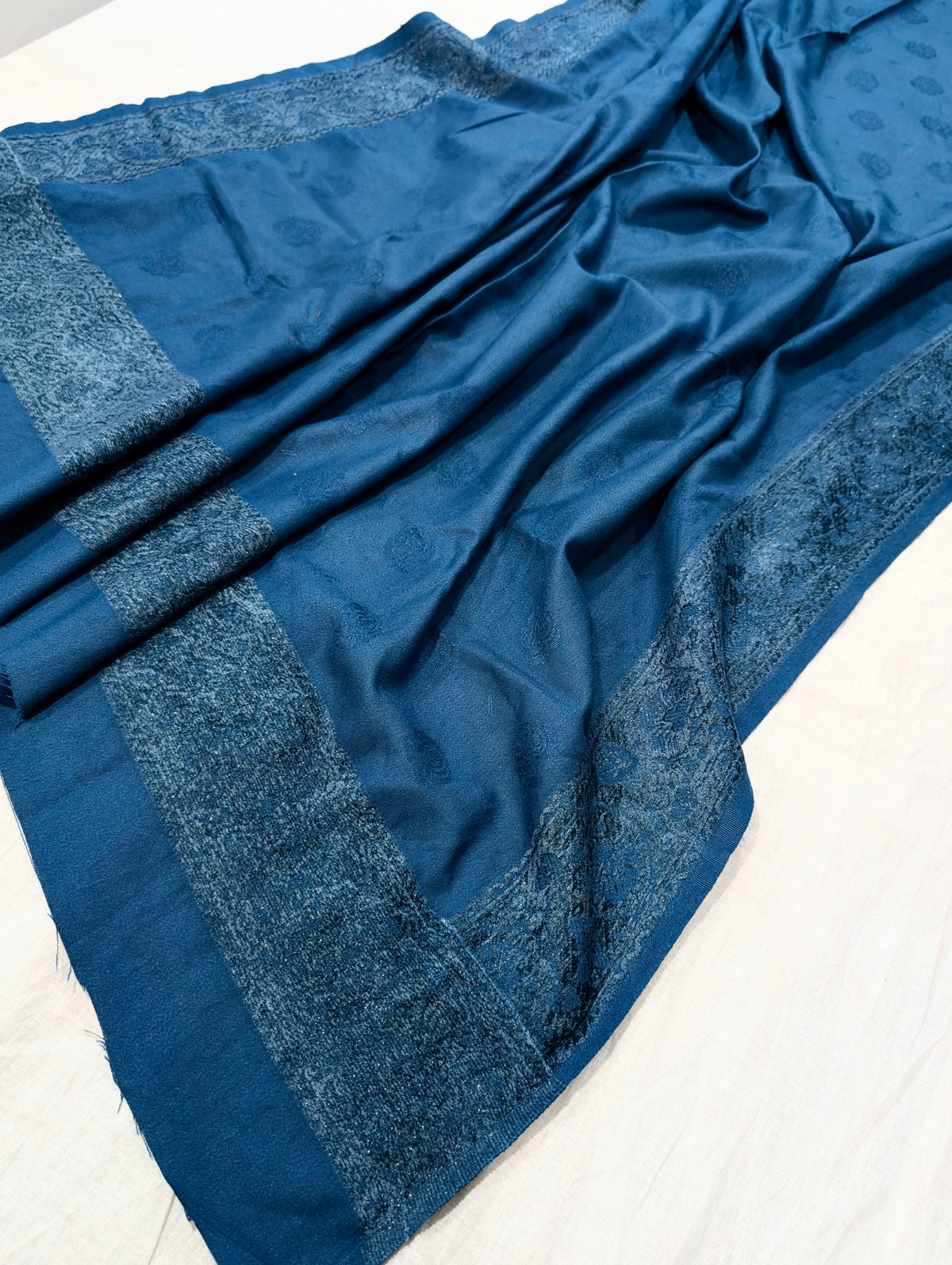 3PC KANI VELVET MARINA LUXURIOUS WINTER COLLECTION (TEAL BLUE)